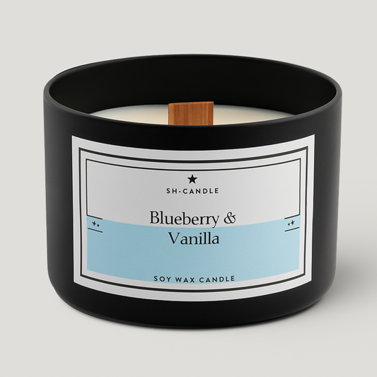 Blueberry & Vanilla Holzdocht - SH-CANDLE