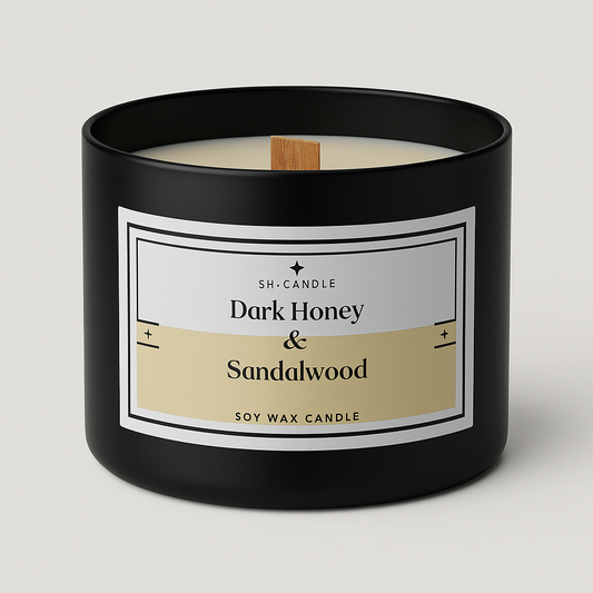 Dark Honey & Sandalwood Holzdocht - SH-CANDLE