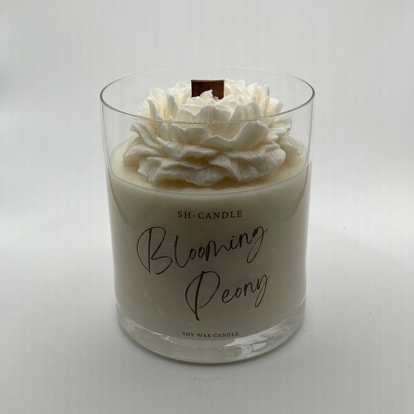 Blooming Peony Holzdocht - SH-CANDLE